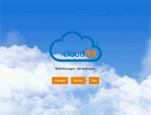 Tablet Screenshot of cloud19.at